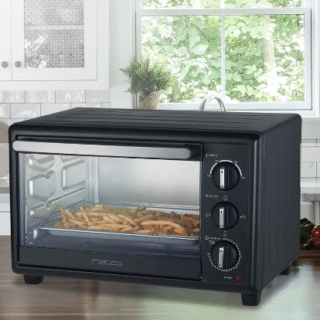 Horno Eléctrico Recco 30 Litros Doble Vidrio Negro