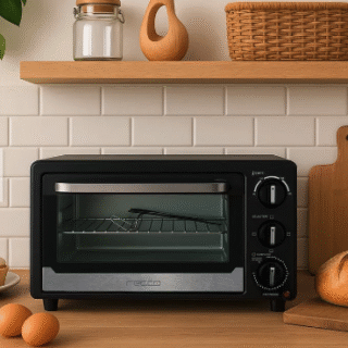 Horno Eléctrico Recco 17 Litros Doble Vidrio Negro